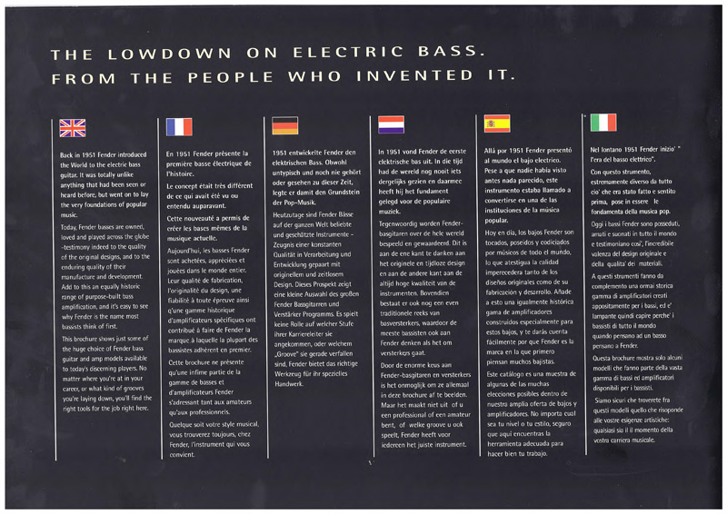 Fender 2004 Electric Bass Lowdown