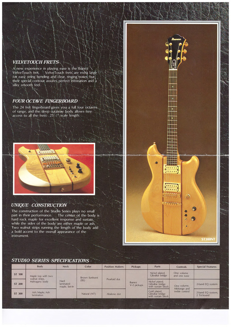 Ibanez Studio series specifications