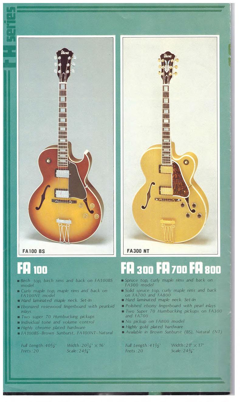 Ibanez FA100 FA300 FA700 FA800