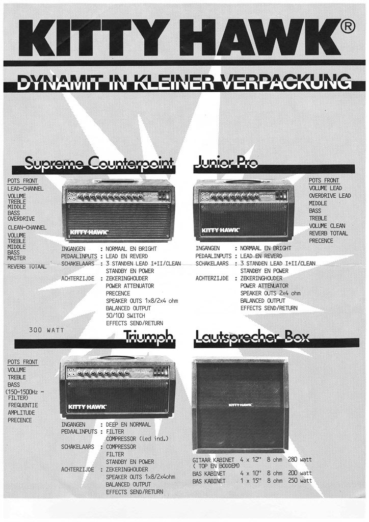 Kitty Hawk brochure Supreme and Triumph and Junior Pro