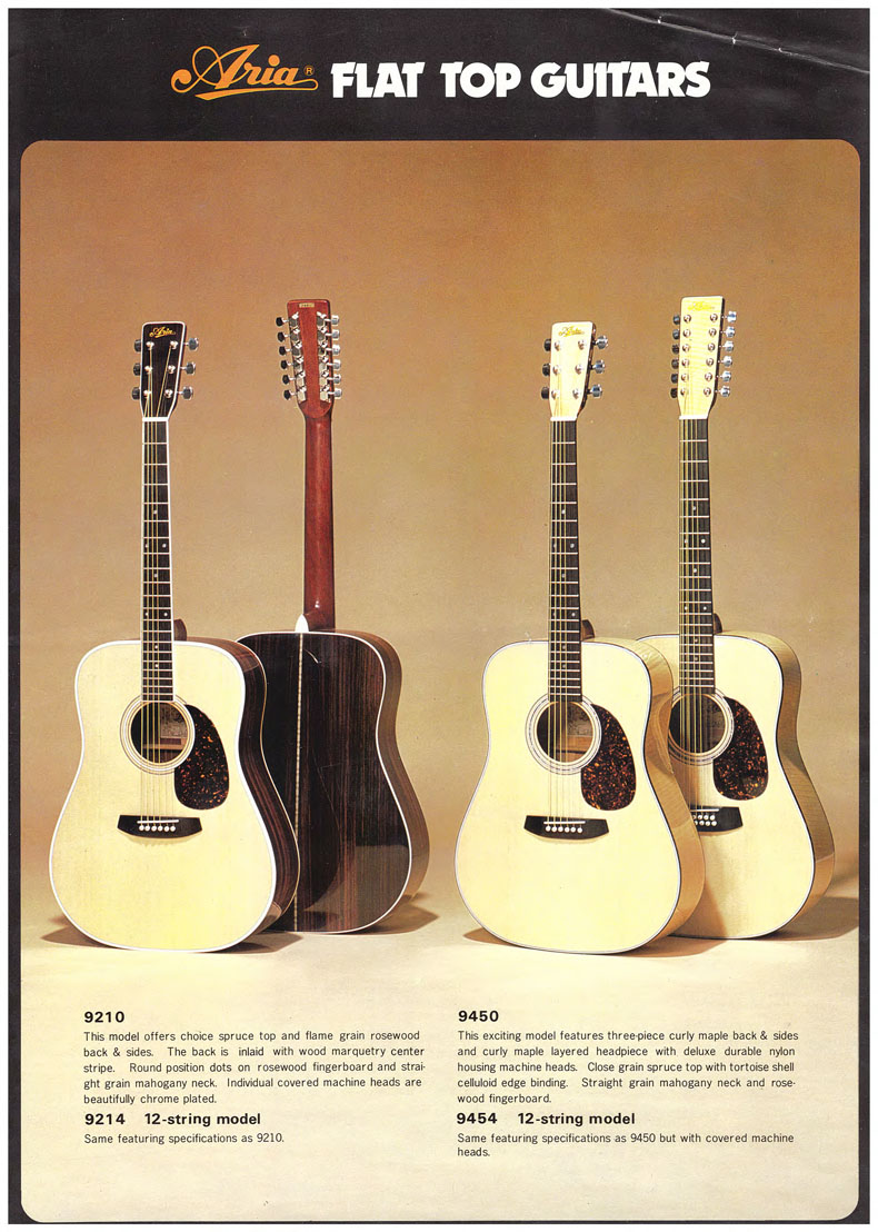 Aria Flat Top Guitars volume 1 - 1978 C