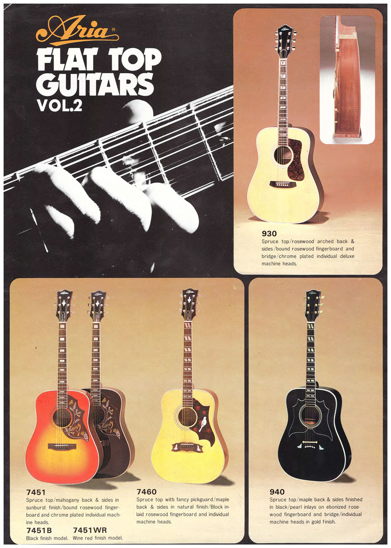 Aria Flat Top Guitars volume 2 - 1978 A