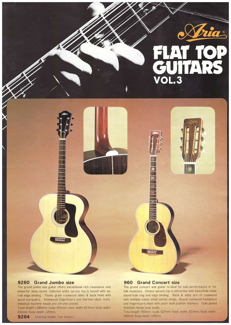 Aria Flat Top Guitars volume 3 - 1978 A