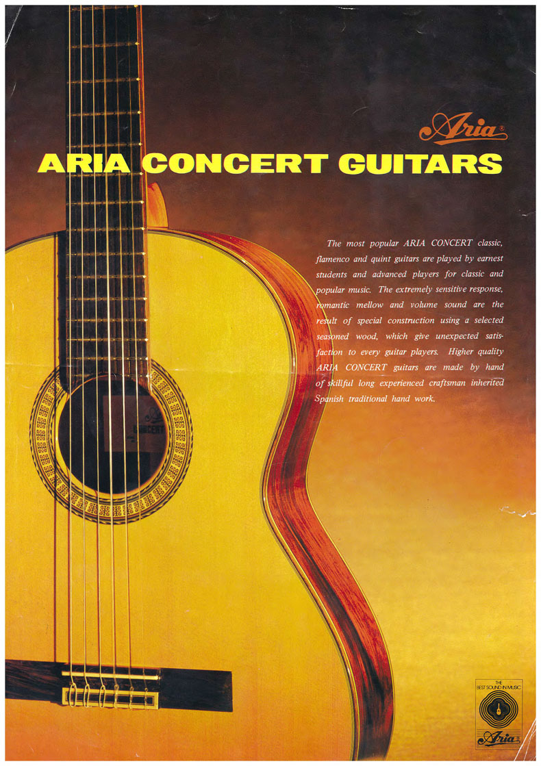 Aria Concert guitars - 1977 A