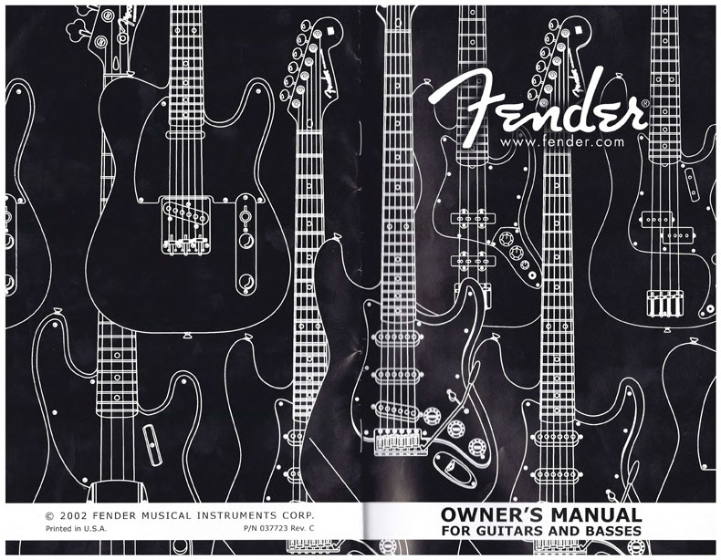 Fender owner's manual - 2002