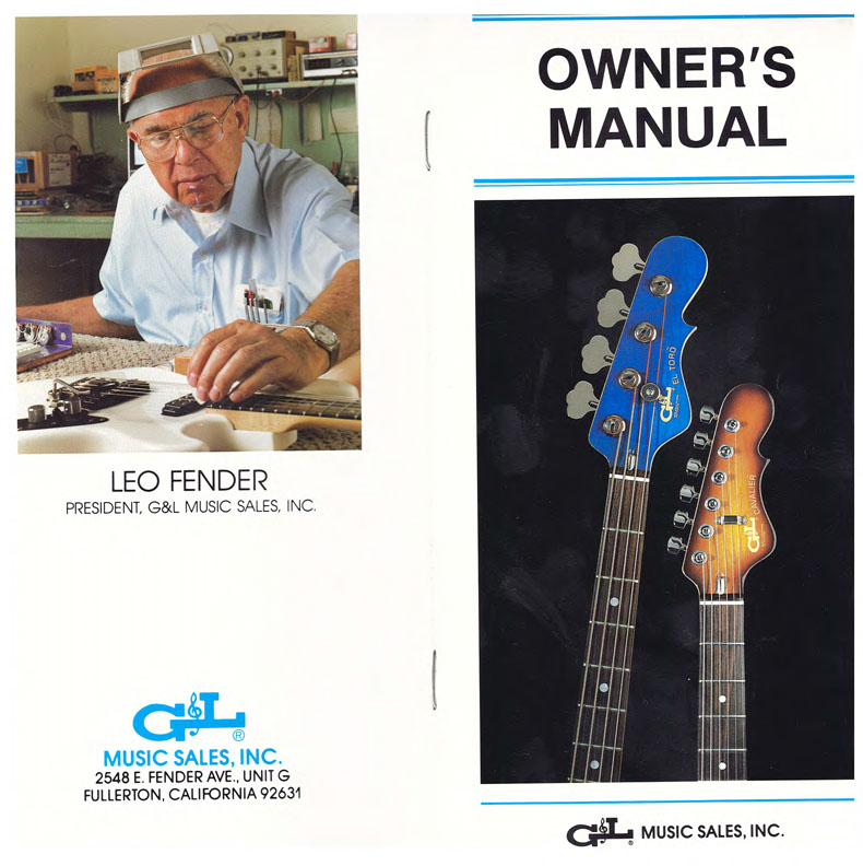 G&L Owner's Manual (1989)